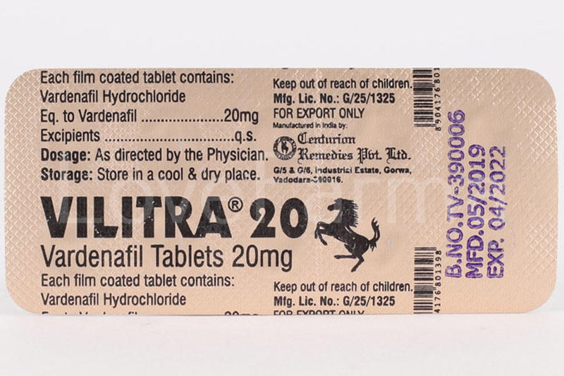 Vilitra 20 mg (Левитра 20 мг)